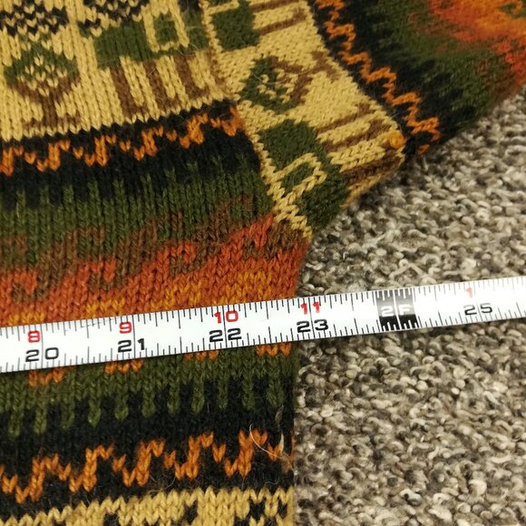 Alpaca Connection Sweater Wool Aztec Southwestern Tribal Hooded Full Zip Sz XL - Picture 7 of 9